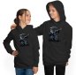 Preview: Halloween Hoodie mit Dab tanzendes Skelett Sensenmann i621